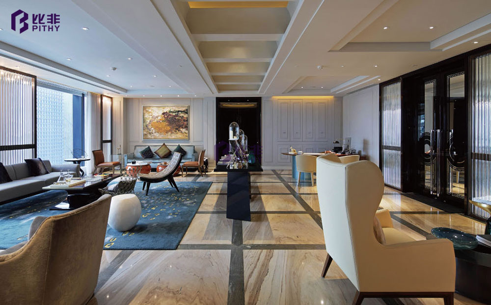 酒店休闲区不锈钢装饰