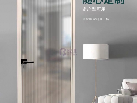 网红极简不锈钢长虹玻璃门