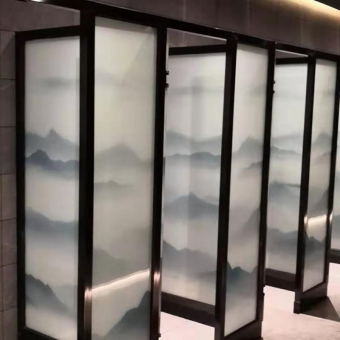 艺术玻璃屏风