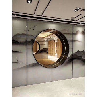 艺术玻璃屏风