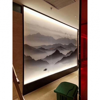 艺术玻璃屏风