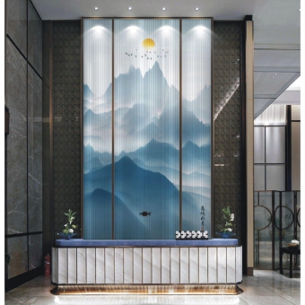 艺术玻璃屏风