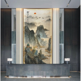艺术玻璃屏风