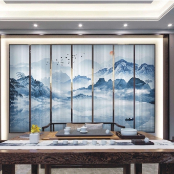 艺术玻璃屏风